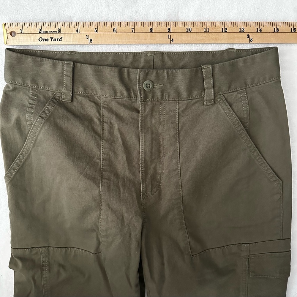 Columbia Cargo Pants Women’s Size 10 Regular Olive Green Hiking Utility Comfort - Picture 5 of 11
